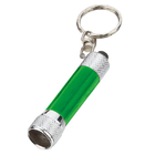 الهدايا الترويجية معدنية صغيرة بقيادة مصباح يدوي سلسلة المفاتيح شعار مخصص طباعة حريرية