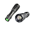 ضوء الصمام UltraFire 1800 ل م كري XM-L T6 التركيز قابل للتعديل بسهولة الشعلة بقيادة مصباح يدوي الشعلة