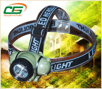 عنصر ليثيوم أيون 3W rechargeable led رأس مشعل Cree, led أبيض Headtorch