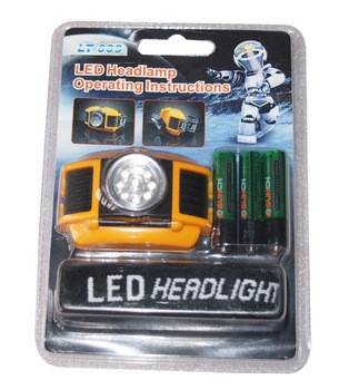 طارئ بطارية جافّ led Headtorch/مصباح أماميّ مع 9 LEDs IP54