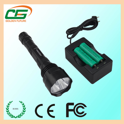 led مشعل مصباح كهربائيّ rechargeable عال قوة قاد Cree T6 مصباح كهربائيّ