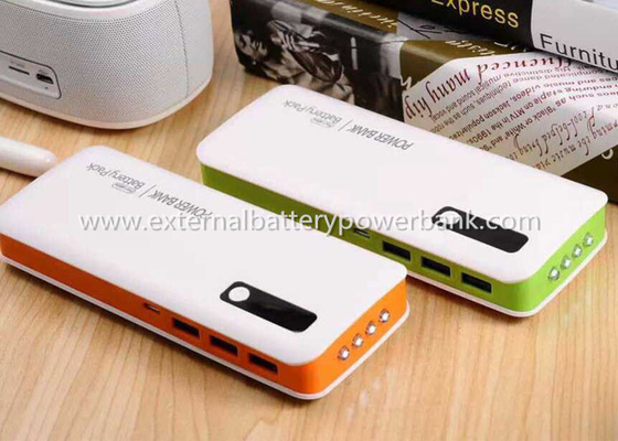 السلطة العليا 10000mAh عالمي ثنائي USB قوة البنك 4 الصمام الخفيفة
