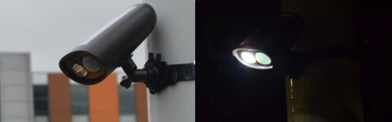 كري 250LM LED أضواء ساحة الشمسية، 2W LED الشعلة جدار جبل أدى مصابيح