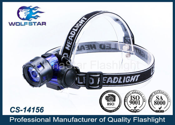 3W LED PMMA LEN عالية الطاقة الصمام رئيس الشعلة مع بطاريات AAA × 3